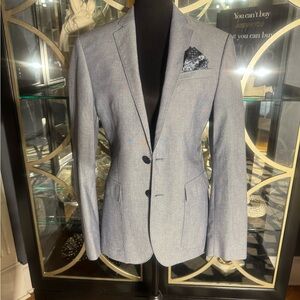 Express Blue Sport Coat Modern Cut